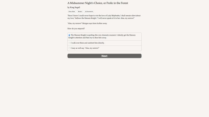 A Midsummer Night's Choice PC Crack