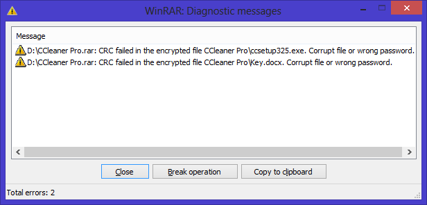 Failed crc. WINRAR Diagnostic messages. Wrong password перевод. Incorrect password WINRAR. Make corrupt file.