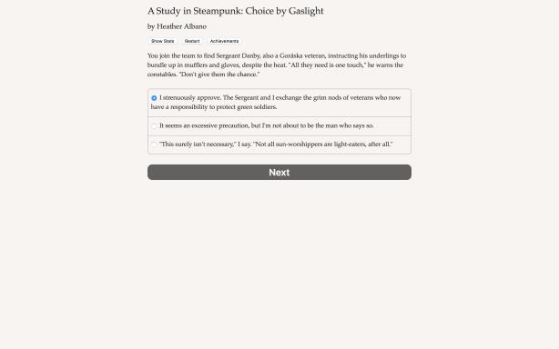 A Study in Steampunk: Choice by Gaslight PC Crack